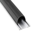 Garázs ajtó tömítés fekete 70 x 6 mm 4,5 m pvc