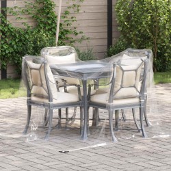 Ponyva fémfülekkel átlátszó 2 x 2 m polietilén