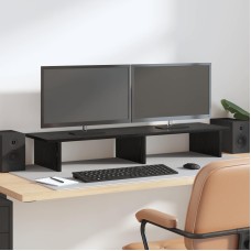 Monitor tartó fekete tölgy 100 x 27 x 15 cm szerelt fa