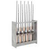 Biliárd dákó állvány szerelt fa 60 x 20 x 57 cm betonszürke