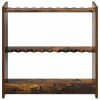 Biliárd dákó állvány szerelt fa 60 x 20 x 57 cm füstös tölgy