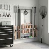 Biliárd dákó állvány szerelt fa 93 x 12 x 103 cm betonszürke