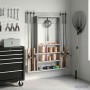 Biliárd dákó állvány szerelt fa 93 x 12 x 103 cm betonszürke