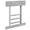 Biliárd dákó állvány szerelt fa 93 x 12 x 103 cm betonszürke