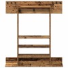 Biliárd dákó állvány szerelt fa 93 x 12 x 103 cm antik fa