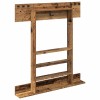 Biliárd dákó állvány szerelt fa 93 x 12 x 103 cm antik fa