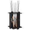 Biliárd dákó állvány szerelt fa 42 x 43 x 60 cm fekete