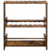 Biliárd dákó állvány szerelt fa 60 x 35 x 60 cm füstös tölgy