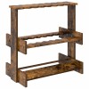 Biliárd dákó állvány szerelt fa 60 x 35 x 60 cm füstös tölgy