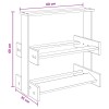 Biliárd dákó állvány szerelt fa 60 x 35 x 60 cm füstös tölgy