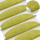 Öntapadós lépcsőszőnyegek félkör 15 pcs zöld 80 x 24,5 x 3,5 cm