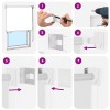 Roletta uv védelemmel fehér 200 x 140 cm poliészter