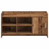 Cipőszekrény tárolóval antik fa 100 x 39,5 x 51 cm szerelt fa