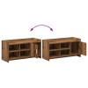 Cipőszekrény tárolóval antik fa 100 x 39,5 x 51 cm szerelt fa