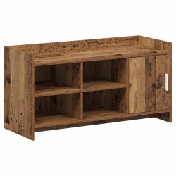 Cipőszekrény tárolóval antik fa 100 x 39,5 x 51 cm szerelt fa