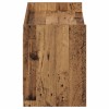 Cipőszekrény tárolóval antik fa 100 x 39,5 x 51 cm szerelt fa