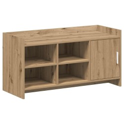 Cipőszekrény kézműves tölgy 100 x 39,5 x 51 cm szerelt fa