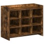Cipőszekrény füstös tölgy 85 x 39,5 x 70 cm szerelt fa