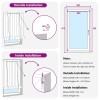 Roletta barna 50 x 220 cm bambusz
