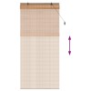 Roletta barna 110 x 220 cm bambusz