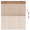 Roletta barna 130 x 160 cm bambusz