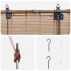 Roletta barna 130 x 220 cm bambusz