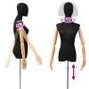 Állítható 162-233 cm-es mannequin fejjel és alappal női pp
