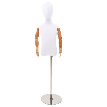 Állítható 120-150 cm manöken alappal egynemű pp fehér