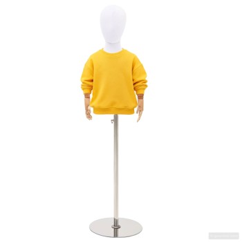Állítható 120-157 cm manöken alappal egynemű pp fehér