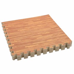 Puzzle edzőszőnyegek 12 pcs barna 4,32 ㎡ eva hab