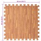 Puzzle edzőszőnyegek 12 pcs barna 4,32 ㎡ eva hab