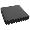 Medence aljzat 12 pcs fekete 4,32 ㎡ eva hab