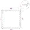 Medence aljzat 12 pcs szürke 4,32 m² eva hab