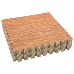 Puzzle edzőszőnyegek 12 pcs barna 4,32 ㎡ eva hab