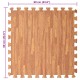 Puzzle edzőszőnyegek 12 pcs barna 4,32 ㎡ eva hab