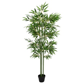 Műbambusz fa 2 pcs zöld 45 x 18 x 175 cm szövet és bambusz