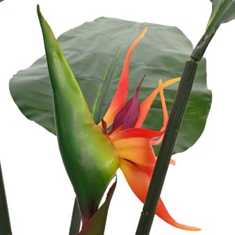 Mű strelitzia növény zöld 70 x 18 x 155 cm szövet és pe