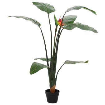 Mű strelitzia növény zöld 70 x 18 x 155 cm szövet és pe