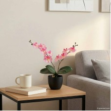 Mesterséges orchidea növény rózsaszín 36 x 10 x 30 cm