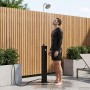 Napenerős zuhany zuhanyfejjel pvc, abs, cinkötvözet fekete