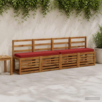 1 darabos padpárna vught 100% poliészter bordó 100 x 30 x 5 cm
