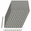Padló szőnyegek 50 pcs szürke 18 m² eva hab