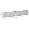 Vidaxl füstölő cső 2 db ø 5 x 30 cm rozsdamentes acél 304 ezüst