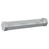 Vidaxl füstölő cső 2 db 5 x 5 x 30 cm rozsdamentes acél 304 ezüst