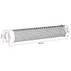 Vidaxl füstölő cső 2 db 5 x 5 x 30 cm rozsdamentes acél 304 ezüst