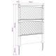 Trellis tüskével antracitszürke 99 x 6 x 165 cm pp