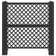 Kukás rács antracitszürke 123 x 47 x 114 cm pp