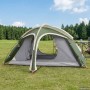 Trekking sátor esővédővel, vízálló 2 személyes 2 személyes zöld