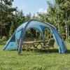 Trekking sátor esővédővel, vízálló 2 személyes 2 személyes kék