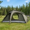 Trekking sátor esővédővel, vízálló 2 személyes katonai zöld